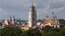 Pohled na Vilnius, hlavní město Litvy Pohled na Vilnius, hlavní město Litvy