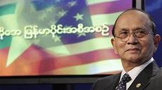 Barmský prezident Thein Sein ve Washingtonu (19. kvtna 2013)