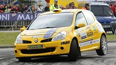 Jíří Trojan s Evou Trojanovou na trati Rallye Český Krumlov. Jíří Trojan s Evou Trojanovou na trati Rallye Český Krumlov.