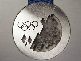 Stíbrná medaile pro zimní olympijské hry v Soi 2014.