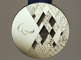 Stíbrná paralympijská medaile pro hry v Soi 2014.