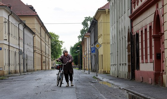 Paní Dagmar je jedna z asi 250 obyvatel Terezína, kteí v evakuovaném mst