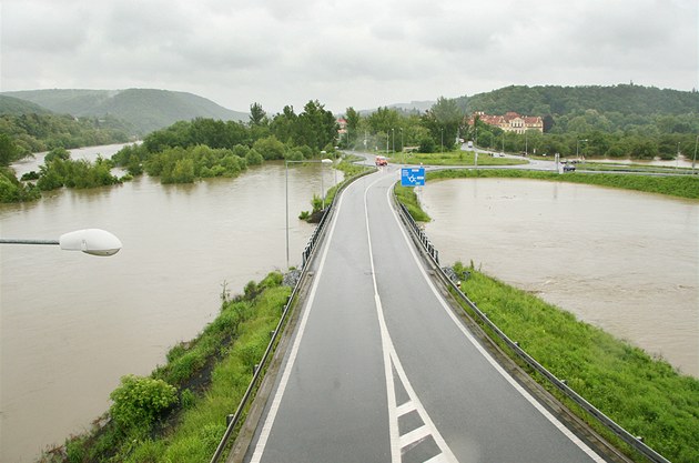 Zatopená Zbraslav.