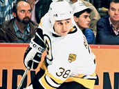 Vladimr Rika v dresu Bostonu Bruins.