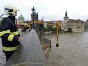 Bagr na Karlov most