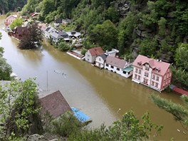 eka Kamenice vyplavuje severoeské Hensko celkem pravideln.