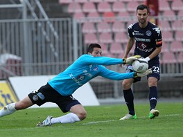 Momentka z duelu Brno - Slovcko.