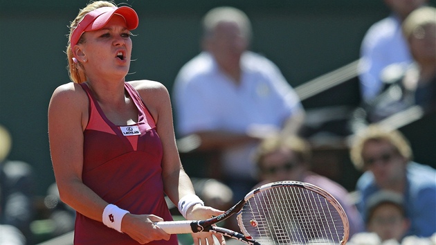 Polsk tenistka Agnieszka Radwask si nadv za chybu ve tvrtfinle Roland Garros.