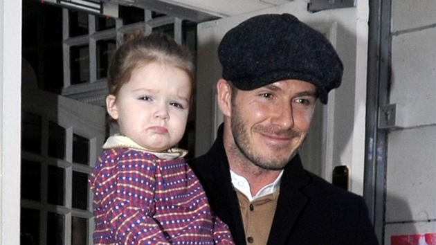 David Beckham a jeho dcera Harper