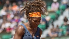 YES! Americká tenistka Serena Wiliamsová se raduje z povedené výmny v utkání