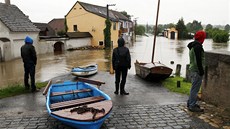 Záplavy v jihoeské Putimi (3. ervna 2013).