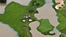Zaplavené golfové hřište na pražské Zbraslavi. (4. června 2013) Zaplavené golfové hřište na pražské Zbraslavi. (4. června 2013)
