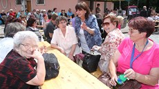 Božena Jirků, ředitelka Konta Bariéry se zdraví se seniory. Božena Jirků, ředitelka Konta Bariéry se zdraví se seniory.