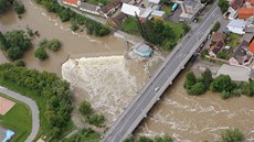 Radbuza v Plzni-Doudlevcích.