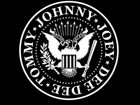 Slavné logo punkových Ramones, které vymyslel Arturo Vega. 