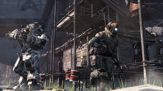 Ilustraní obrázek ze sci-fi akce Titanfall, kterou vytváí duchovní otec série Call of Duty.