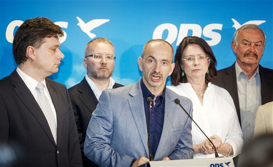 Vedení ODS se ujal její první místopedseda Martin Kuba. (17. ervna 2013)
