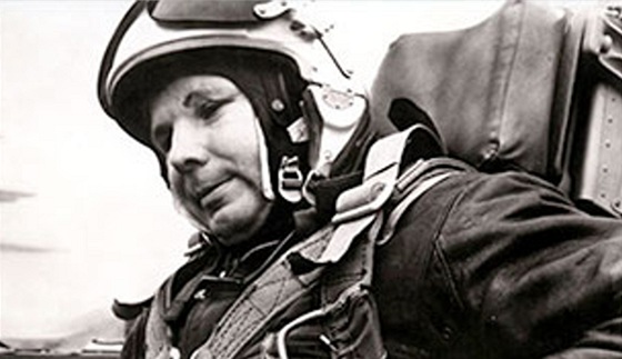 Jedna z posledních Gagarinových fotografií z poátku roku 1968 z pípravy na...