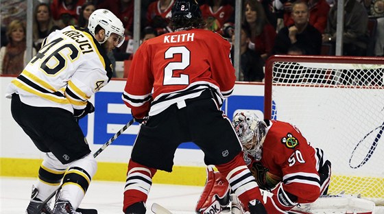 TAHOUN. David Krejí vedl ofenzivu Bostonu i ve finále Stanley Cupu.