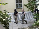 Policist pi zsahu u vily podnikatele a lobbisty Ivo Rittiga v Beneovsk...
