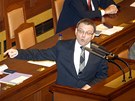Lubomír Zaorálek (SSD) se ve Snmovn opel do premiéra Petra Nease a do