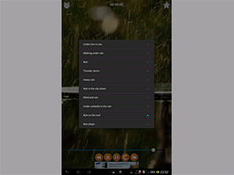 Rain Sounds Relax n Sleep (Android): Zvuky det jako aplikace pro tablet nebo...