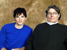 Tom Welling a Christopher Reeve v seriálu Smallville (2002)