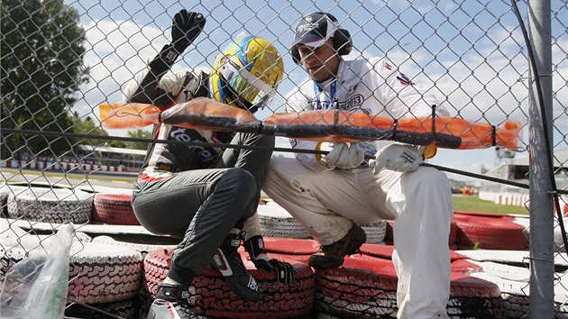Esteban Gutirrez opout netradin cestou tra po nehod pi Velk cen Kanady. 