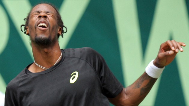 Gael Monfils na turnaji v nmeckm Halle