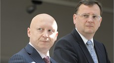 Předseda vlády Petr Nečas a generální ředitel elektrárenské společnosti ČEZ Předseda vlády Petr Nečas a generální ředitel elektrárenské společnosti ČEZ