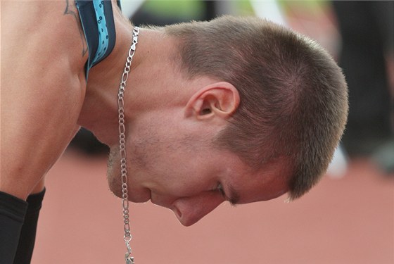 Pavel Maslák na mítinku Zlatá tretra. 