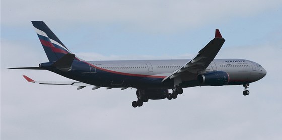 Letadlo, v kterém ml Snowden pilett z Hong Kongu do Moskvy (23. ervna).