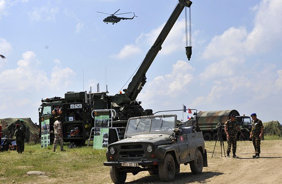 Logistické cviení NATO ve slovenském výcvikovém prostoru Le (21. ervna 2013)
