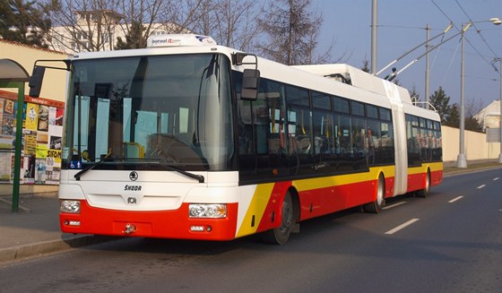 koda Electric dodá na Slovensko 80 trolejbus. Ilustraní snímek vozu 31 Tr.