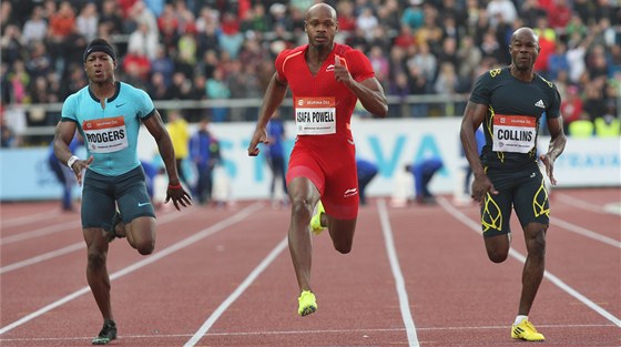 Asafa Powell (uprosted) v nedli piznal, e ml pozitivní dopingový test.