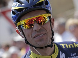 TSN PED STARTEM. Alberto Contador na startu úvodní etapy letoní Tour de...