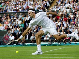 Roger Federer ve 2. kole Wimbledonu.
