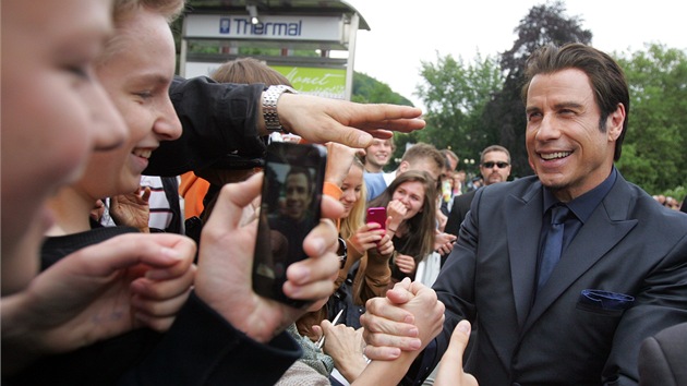 Herec John Travolta na zahjen 48. ronku mezinrodnho filmovho festivalu v Karlovch Varech (28. ervna 2013).