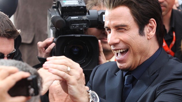 Herec John Travolta na zahjen 48. ronku mezinrodnho filmovho festivalu v Karlovch Varech (28. ervna 2013).