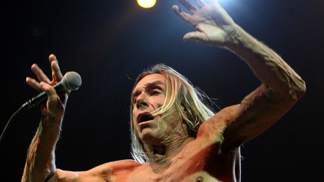 Punkov kmotr Iggy Pop koncertoval 22. ervna 2013 ve Frdku-Mstku se svou slavnou kapelou The Stooges.