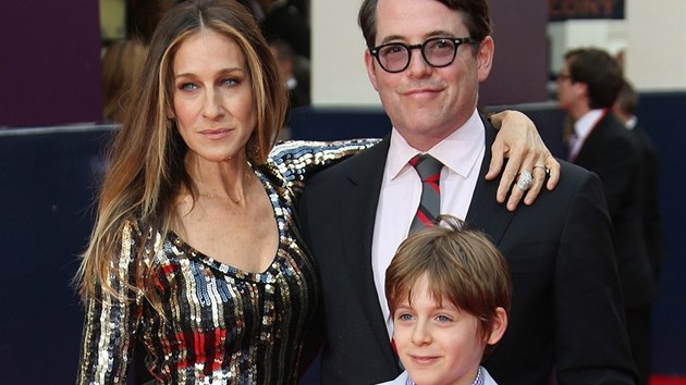 Sarah Jessica Parkerov, Matthew Broderick a jejich syn James (25. ervna 2013)