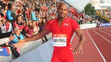 Asafa Powell byl nejvtí hvzdou letoní Zlaté tretry. V Ostrav zvítzil v