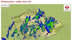 Moravou se v noci na sobotu prohnaly silné det a bouky (ilustraní snímek)