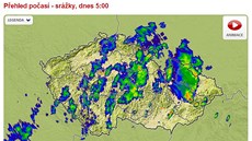 Moravou se v noci na sobotu prohnaly silné det a bouky (ilustraní snímek)