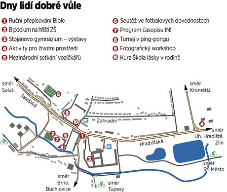 Mapa Velehradu pi Dnech lid dobr vle.