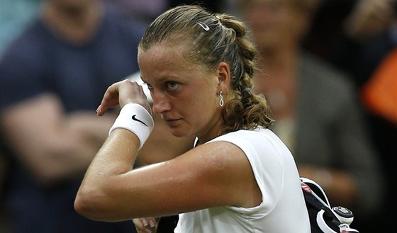 KONEC: Petra Kvitová se s letoním Wimbledonem rozlouila ve tvrtfinále.