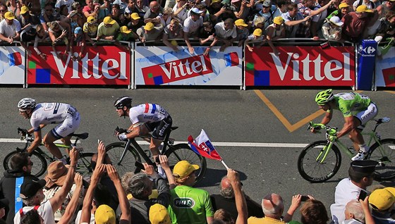 JE TU FINI. Desátou etapu Tour de France.pro sebe získá spurtující Marcel...