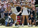 U TAM B̎M! Francouzsk tenistka Marion Bartoliov se po vtzstv ve...