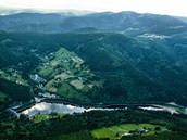 Labská přehrada u Špindlerova Mlýna v Krkonoších. Labská přehrada u Špindlerova Mlýna v Krkonoších.