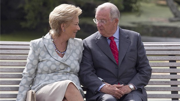 Belgick krlovna Paola a bval belgick krl Albert II. (2. z 2012)